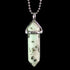 Lotus Jasper Gemstone Pendant Necklace